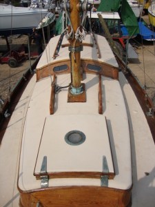 From the fore hatch looking back